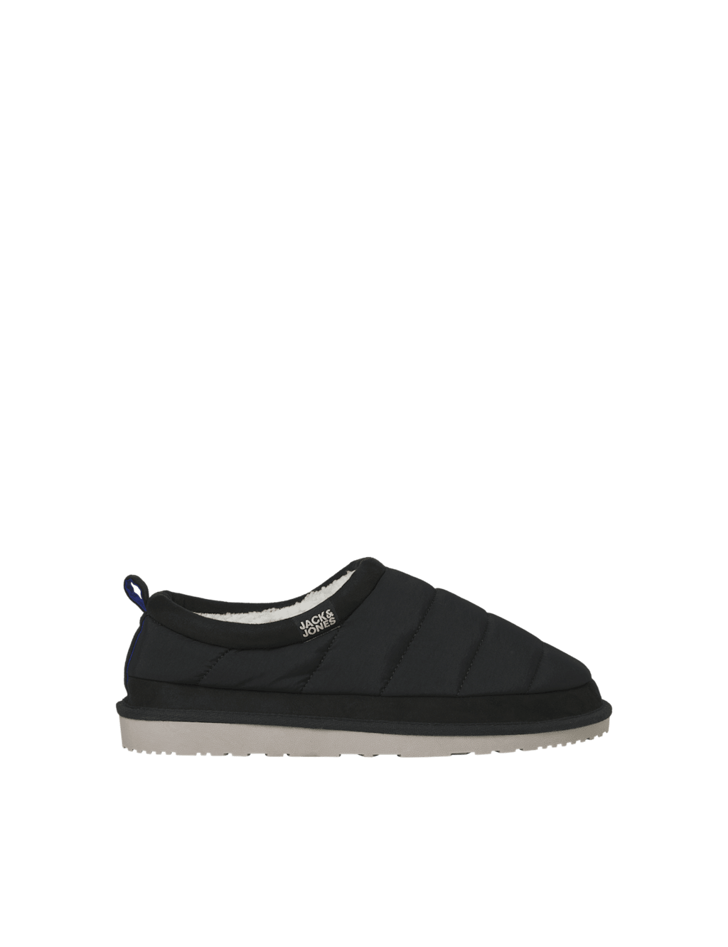 JACK & JONES Quilted Mule Slippers Black Mix