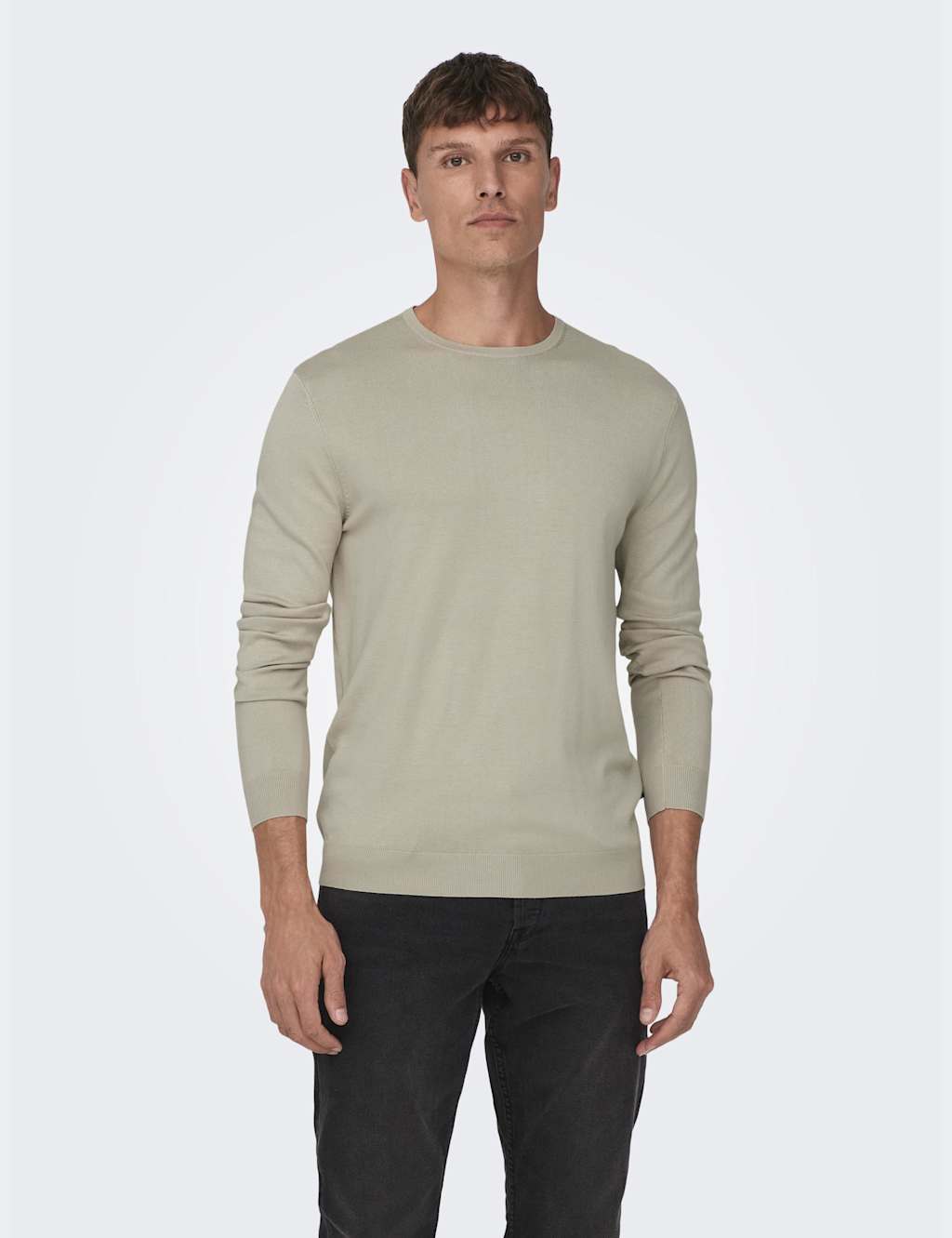Crew Neck Knitted Jumper