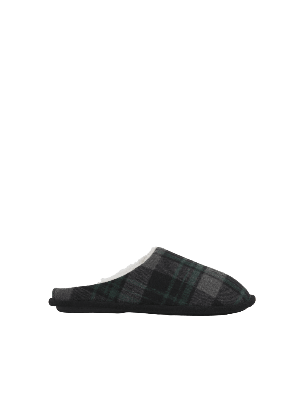 Checked Mule Slippers