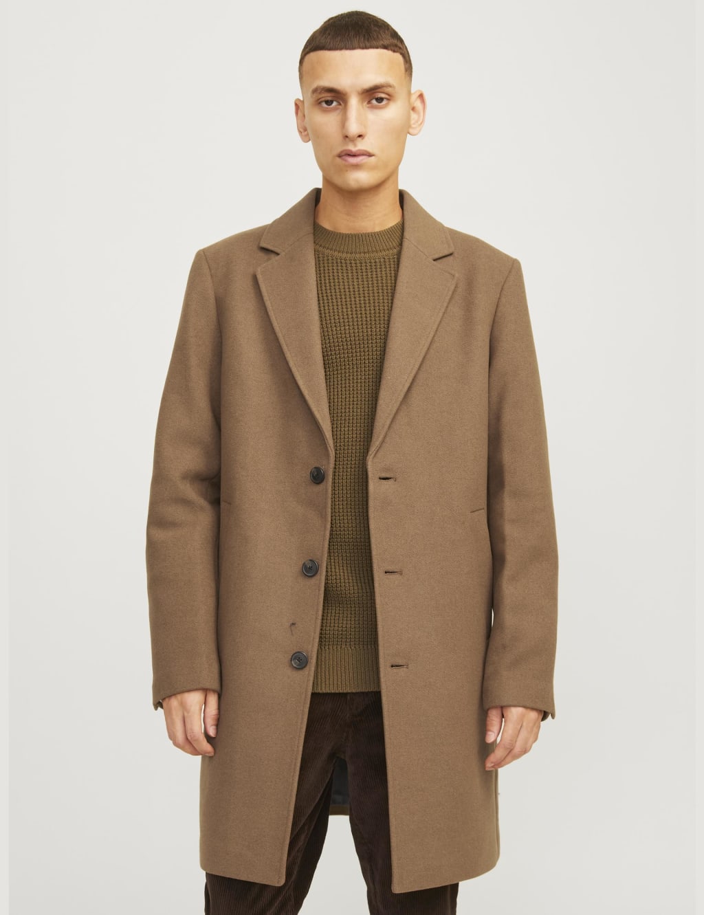 Wool Blend Trench Coat