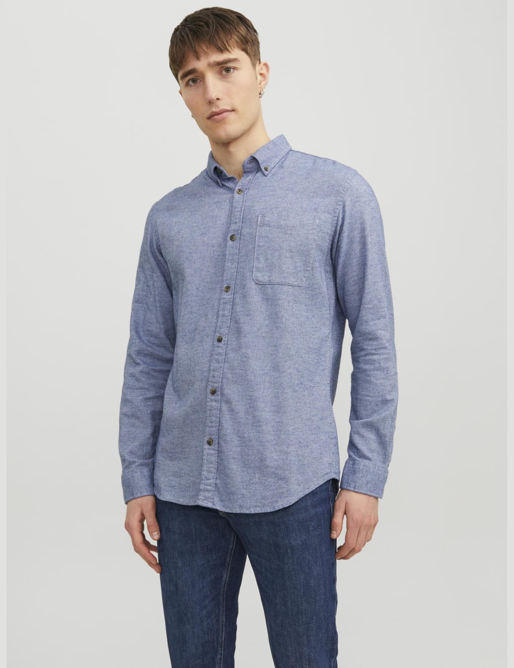 Slim Fit Easy Iron Pure Cotton Shirt