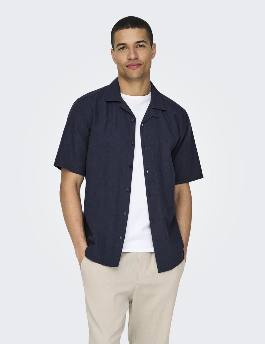 Cotton Linen Blend Shirt