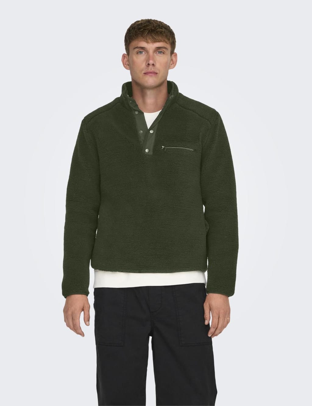 Fleece Funnel Neck Jacket