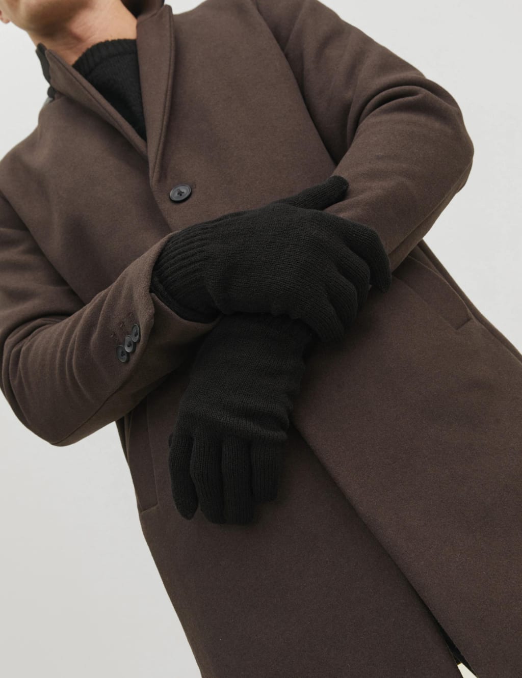 JACK & JONES Knitted Gloves Black