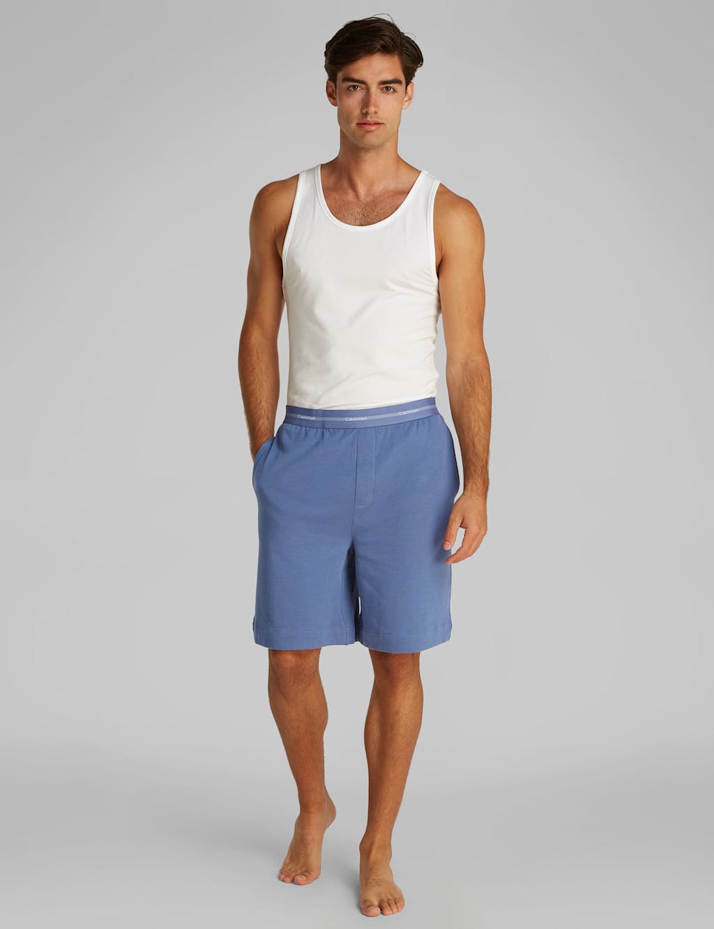 Cotton Rich Elasticated Loungewear Sleep Shorts