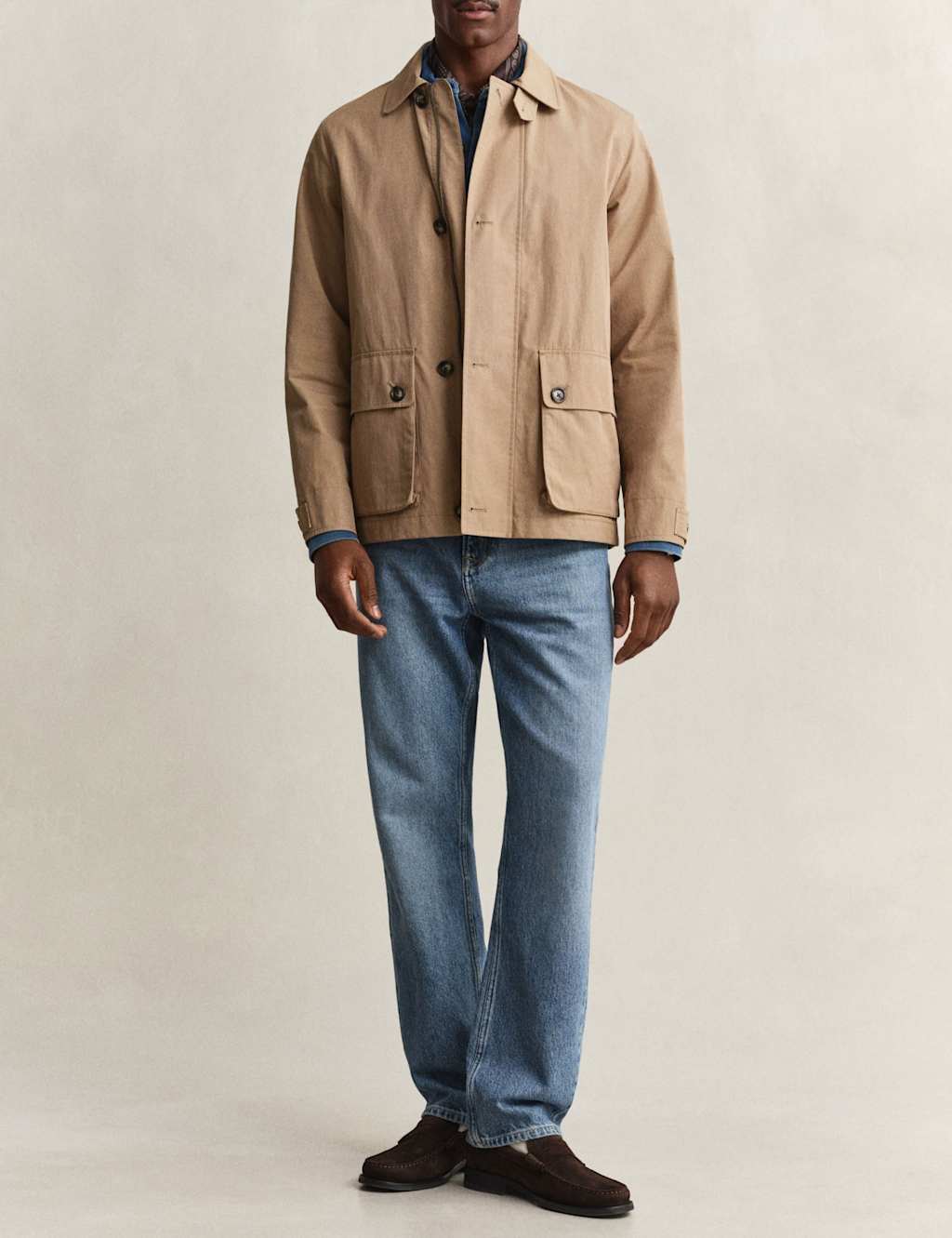 Gant Men's Cotton Rich Barn Jacket - M - Taupe - Available at M&S