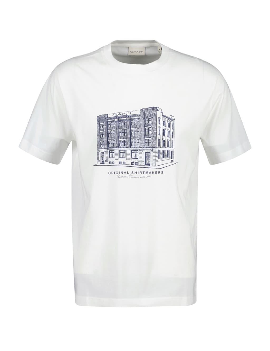 Gant Men's Pure Cotton Store Graphic T-Shirt - M - Cream Mix - Available at M&S