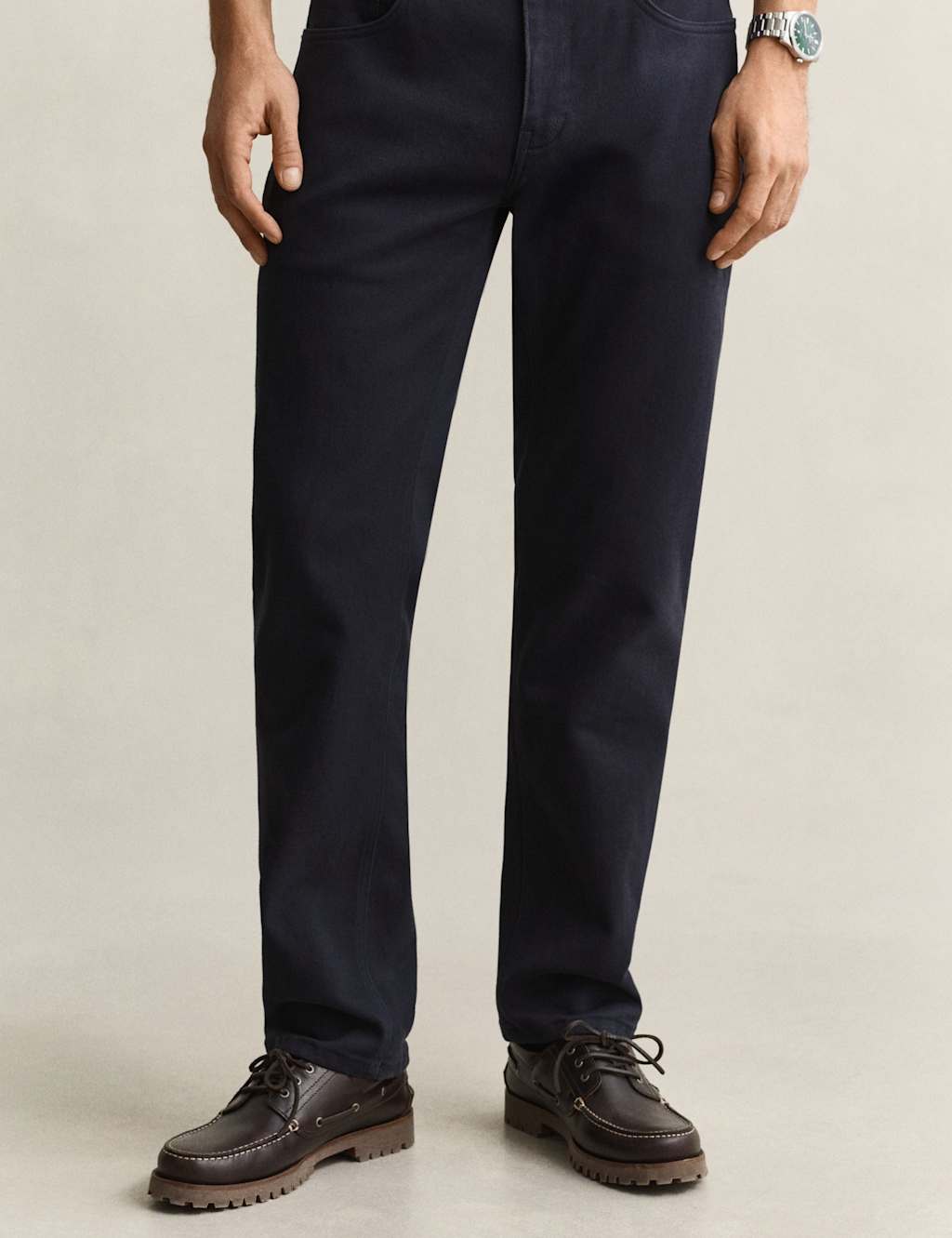 Gant Men's Regular Fit Twill Jeans - 36 - Blue - Available at M&S
