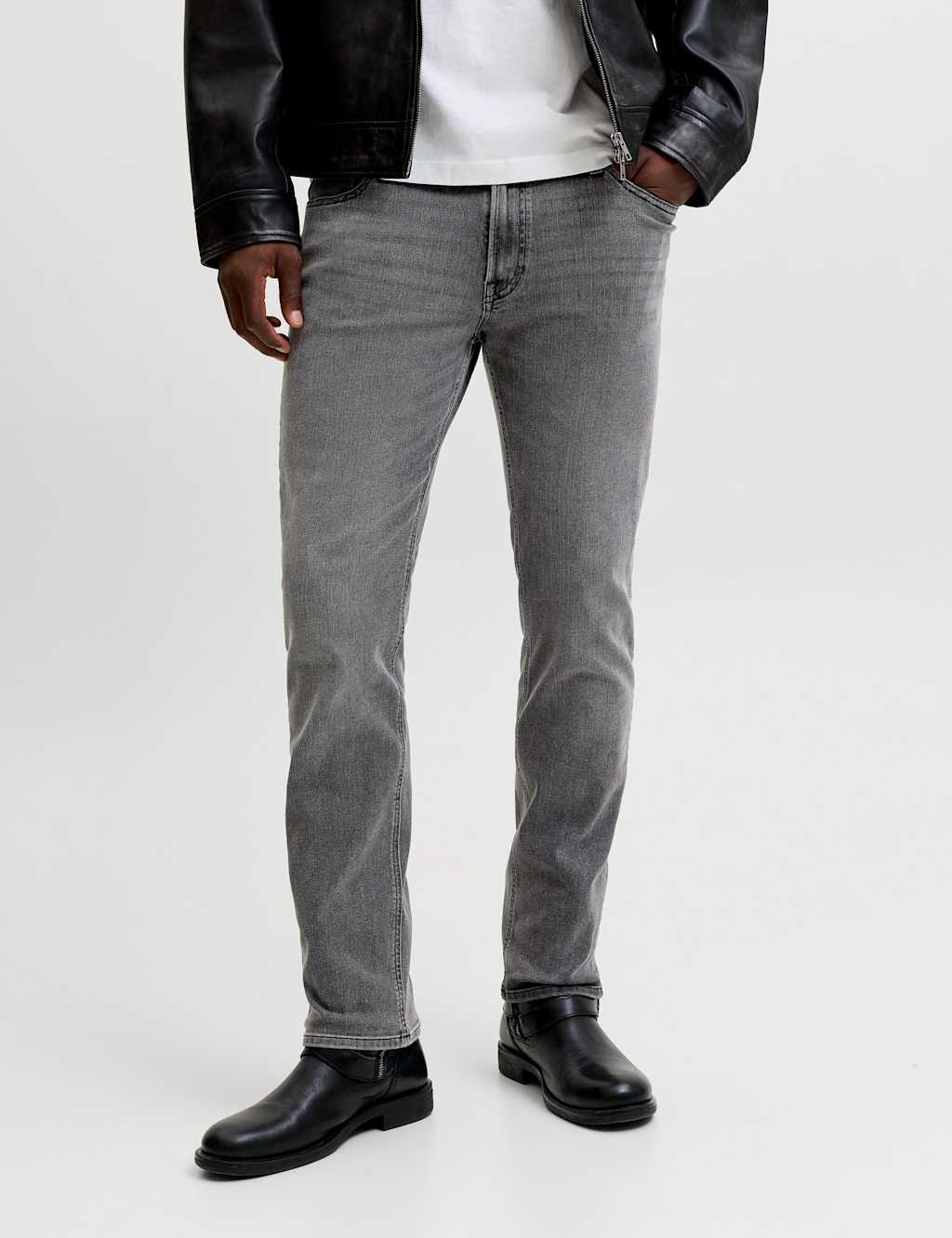 Jack & Jones Men's Regular Fit 5 Pocket Stretch Jeans - 30/34in - Black - Available at M&S