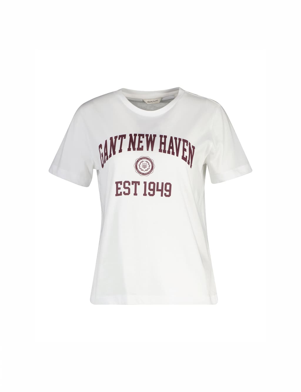 Gant Women's Pure Cotton Logo Graphic T-Shirt - Small - White - Available at M&S