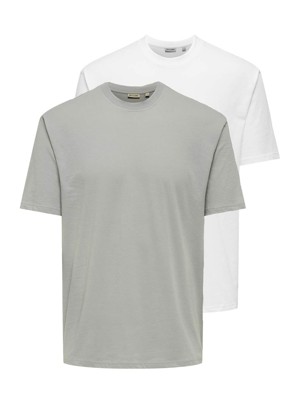 Only & Sons Men's 2 Pack Cotton Rich Crew Neck T-Shirts - XL - White - Available at M&S