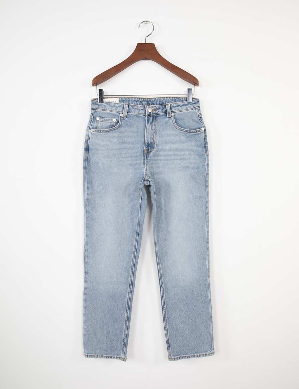 Gant Women's Mid Rise Straight Leg Cropped Jeans - 32 - Blue - Available at M&S