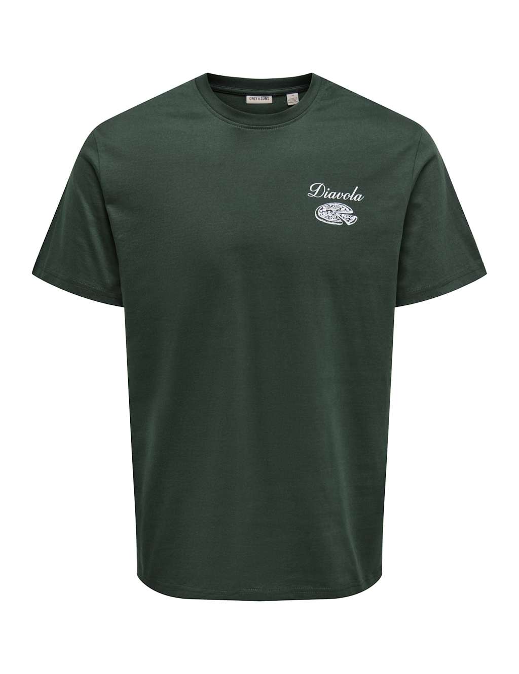 ONLY & SONS Pure Cotton Back Graphic Crew Neck T-Shirt Multi