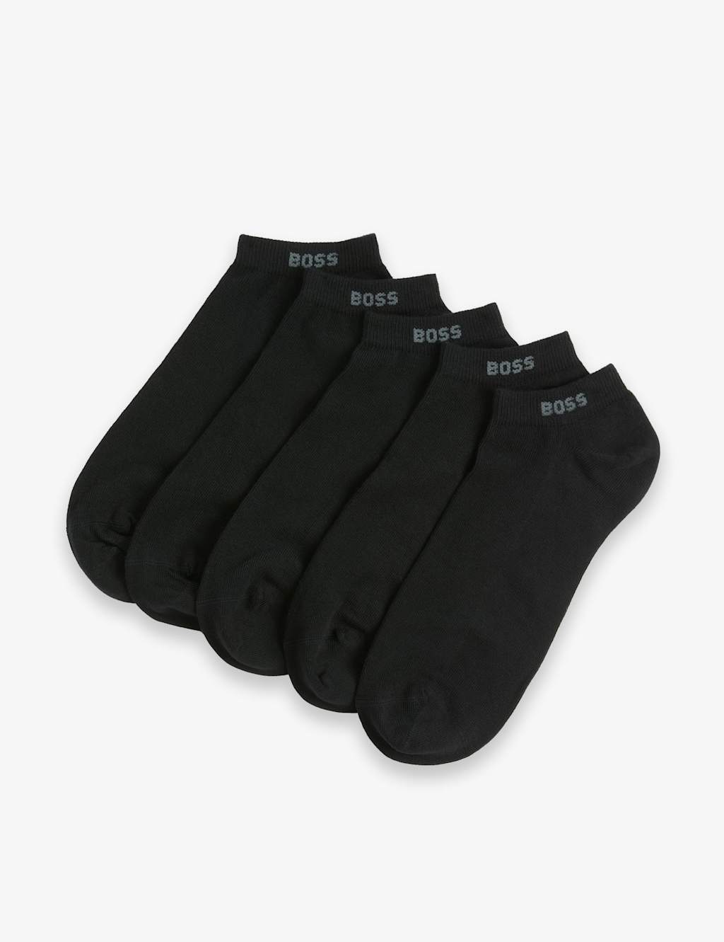 Boss Men's 5 Pack Cotton Rich Trainer Socks - 5½ -8 - Black - Available at M&S