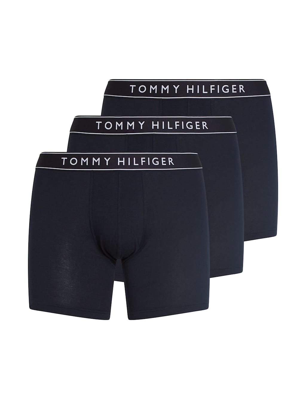 Tommy Hilfiger Men's 3pk Everyday Essentials Cotton Stretch Boxers - M - Navy, Navy,Black