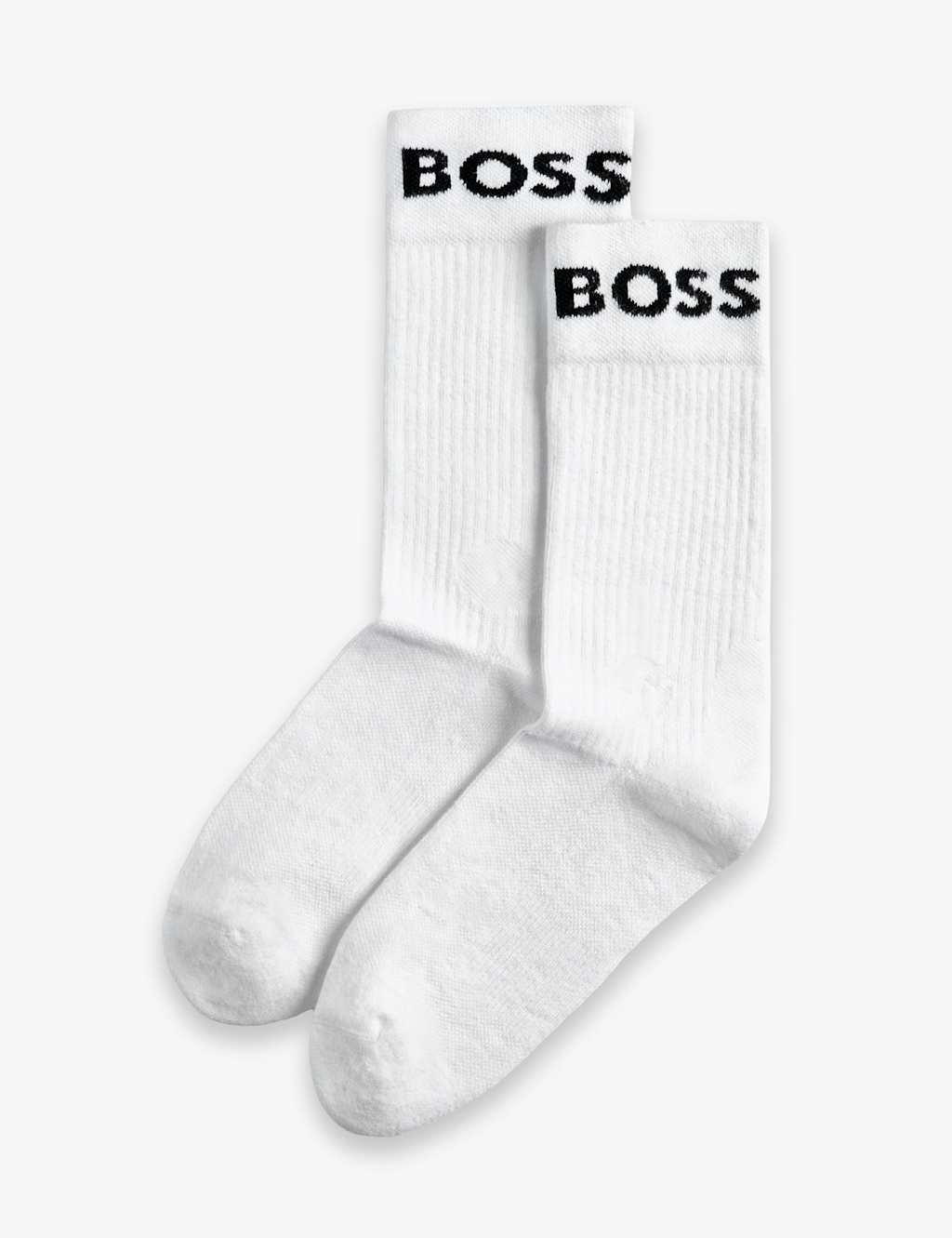 Boss 2 Pack Cotton Rich Sports Socks White