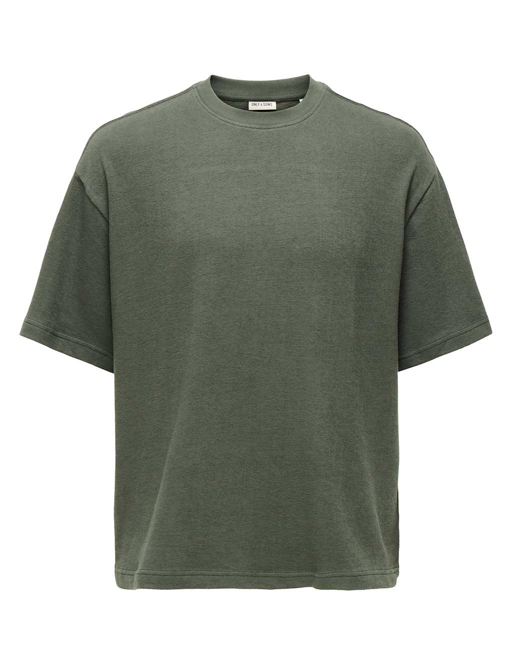 Only & Sons Men's Oversized Pure Cotton Crew Neck T-Shirt - M - Dark Grey - Available at M&S
