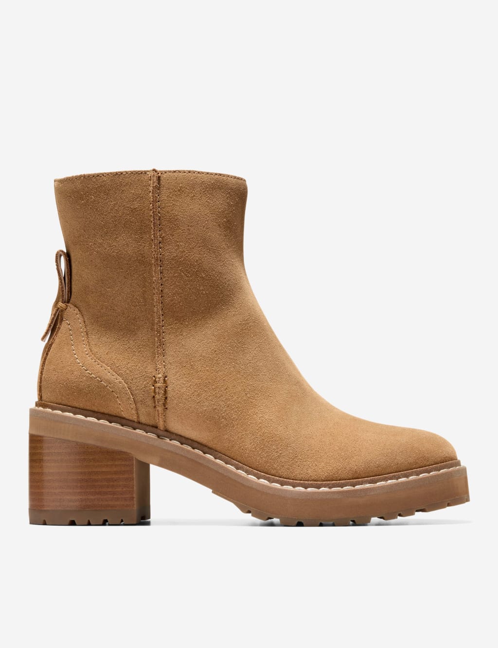 Leather Flat Round Toe Ankle Boots