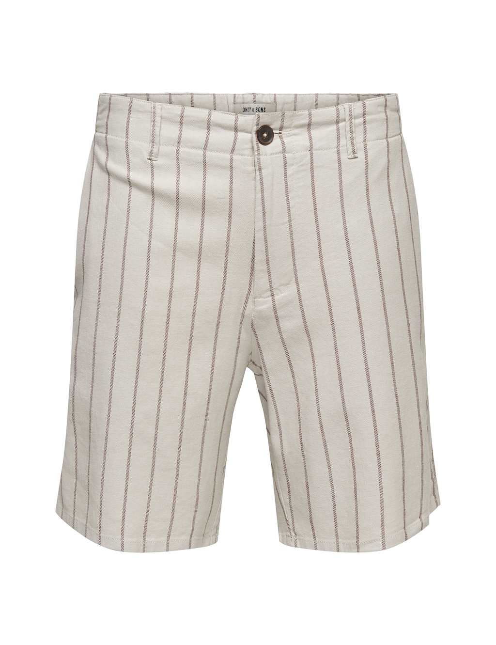 Only & Sons Men's Loose Fit Cotton Linen Blend Chino Shorts - 2XL - Beige - Available at M&S