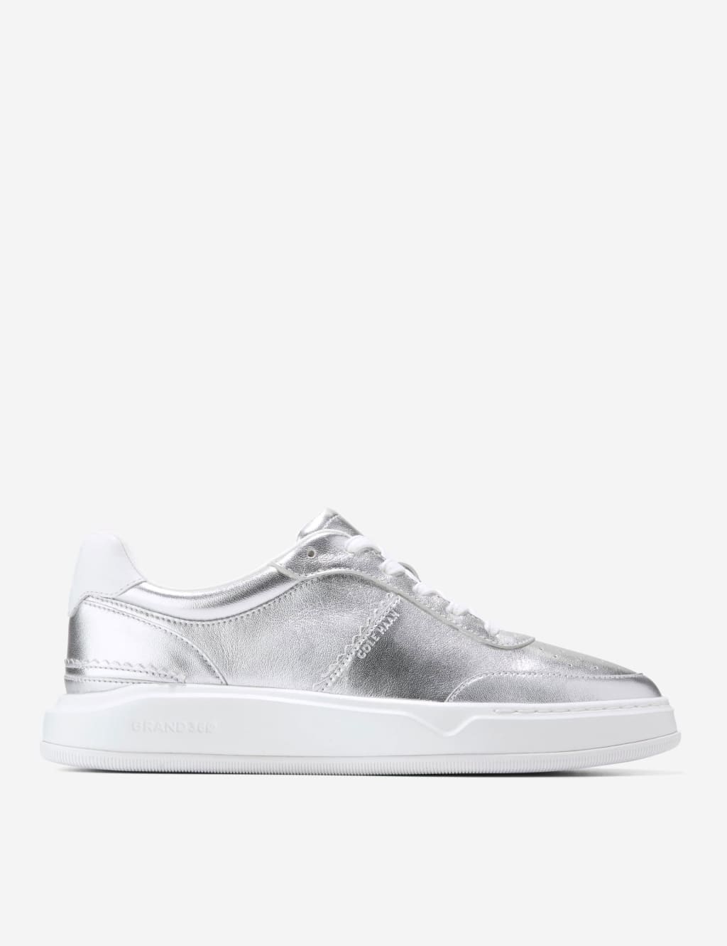 Grandpro Carissa Leather Metallic Trainers