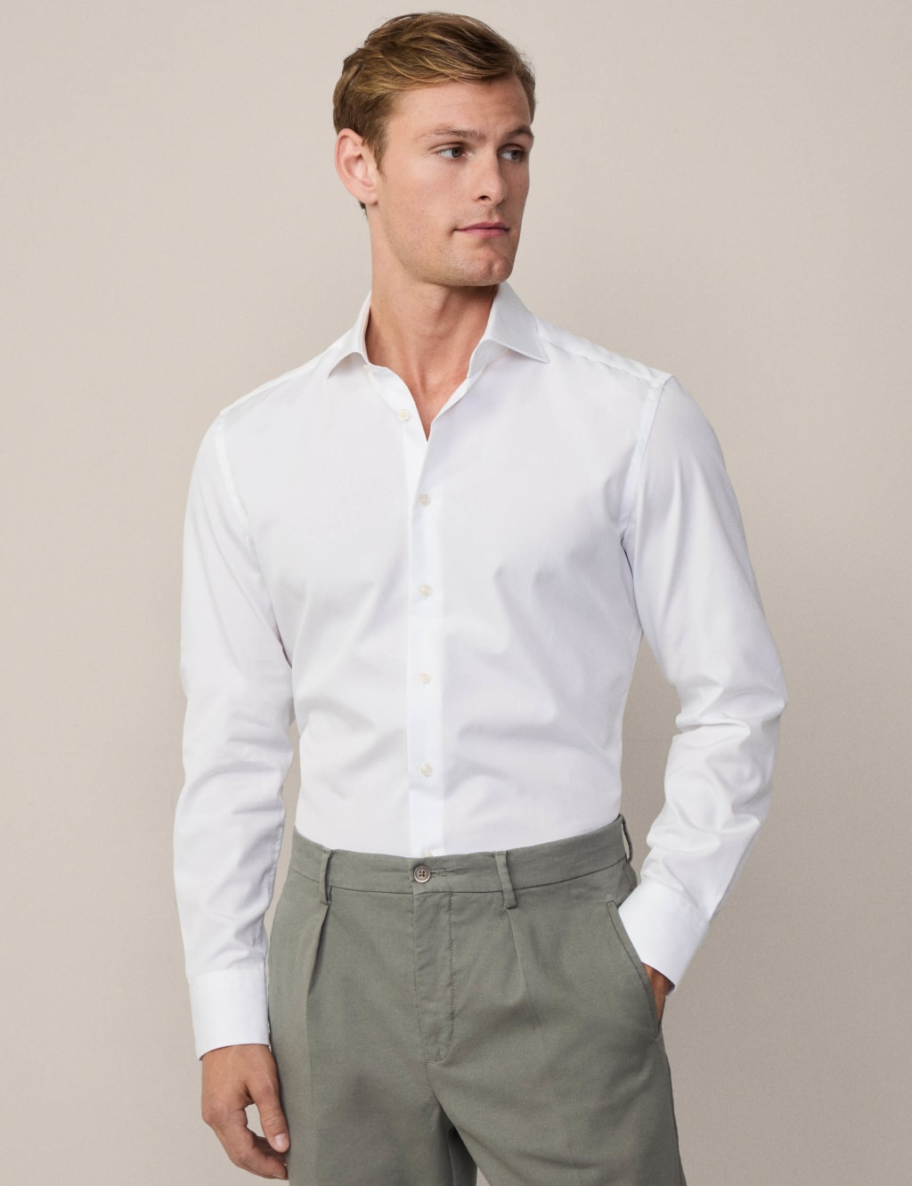 Slim Fit Pure Cotton Oxford Shirt
