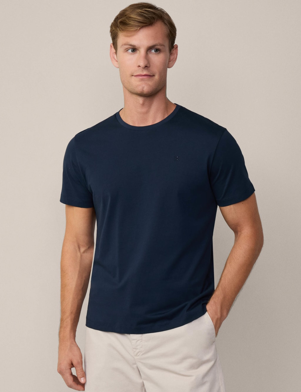 Pure Cotton Crew Neck T-Shirt