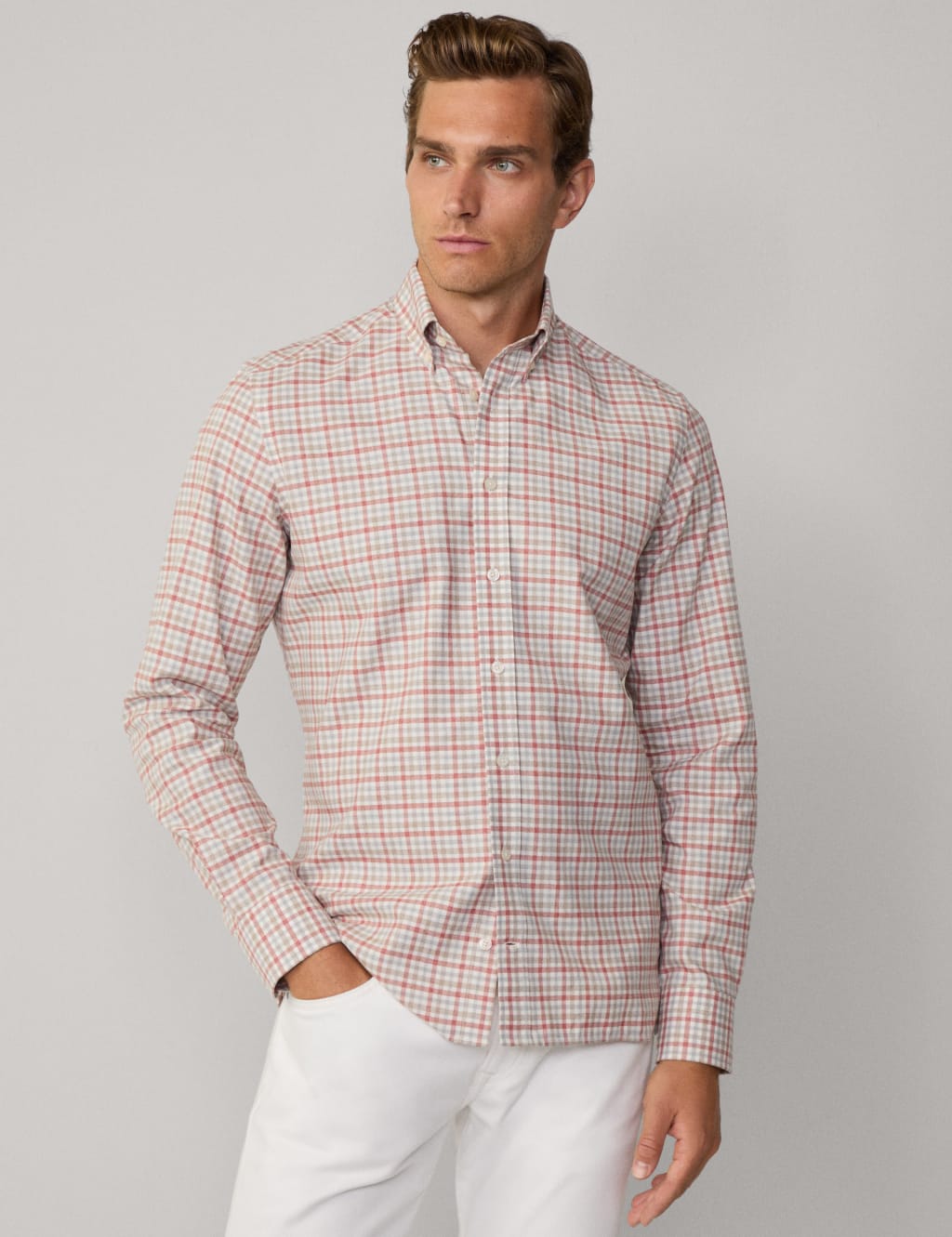 Pure Cotton Check Flannel Shirt