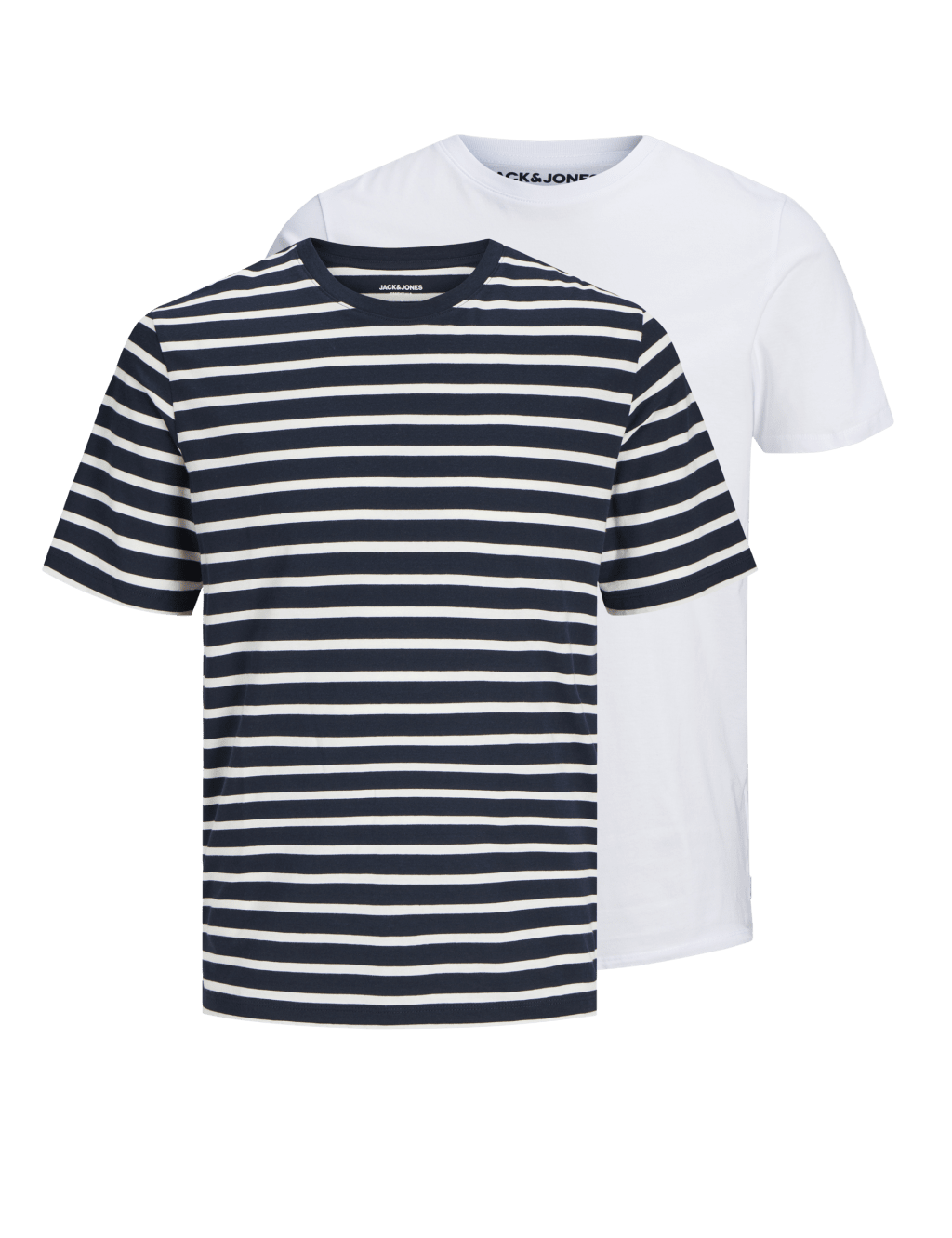2pk Pure Cotton Crew Neck T-Shirts