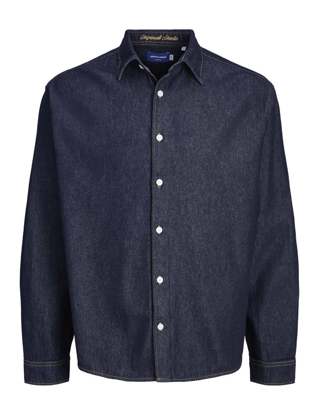 JACK & JONES Regular Fit Denim Shirt Navy