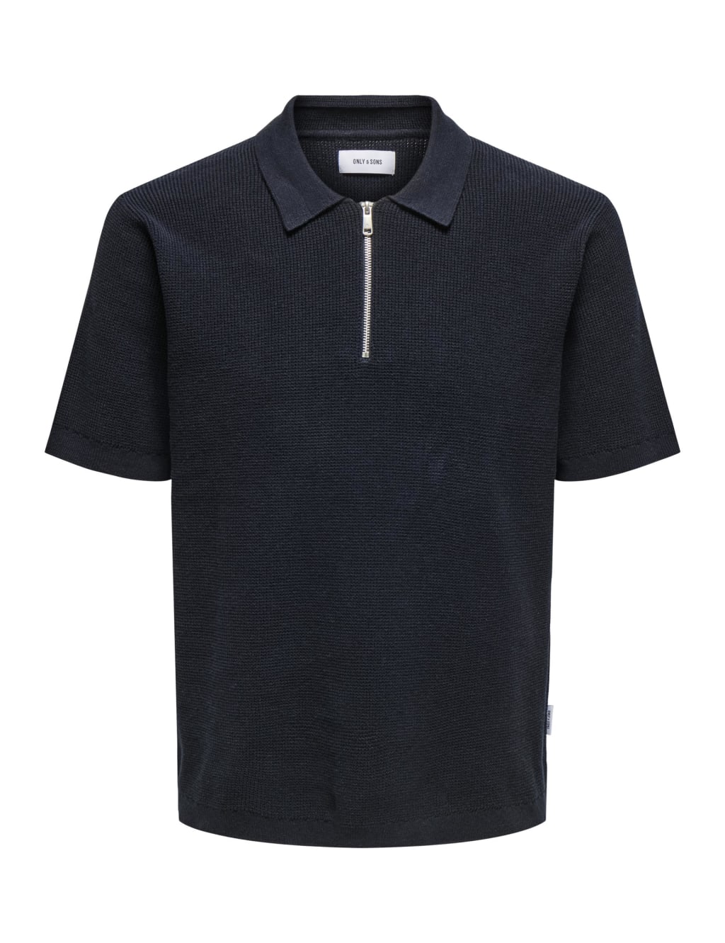 Pure Cotton Half Zip Polo Shirt