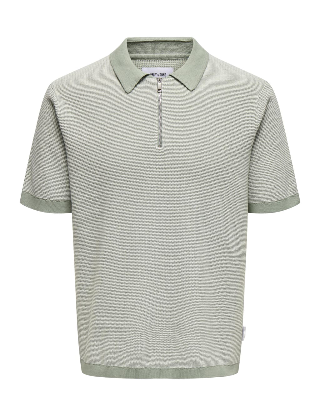 Pure Cotton Half Zip Polo Shirt