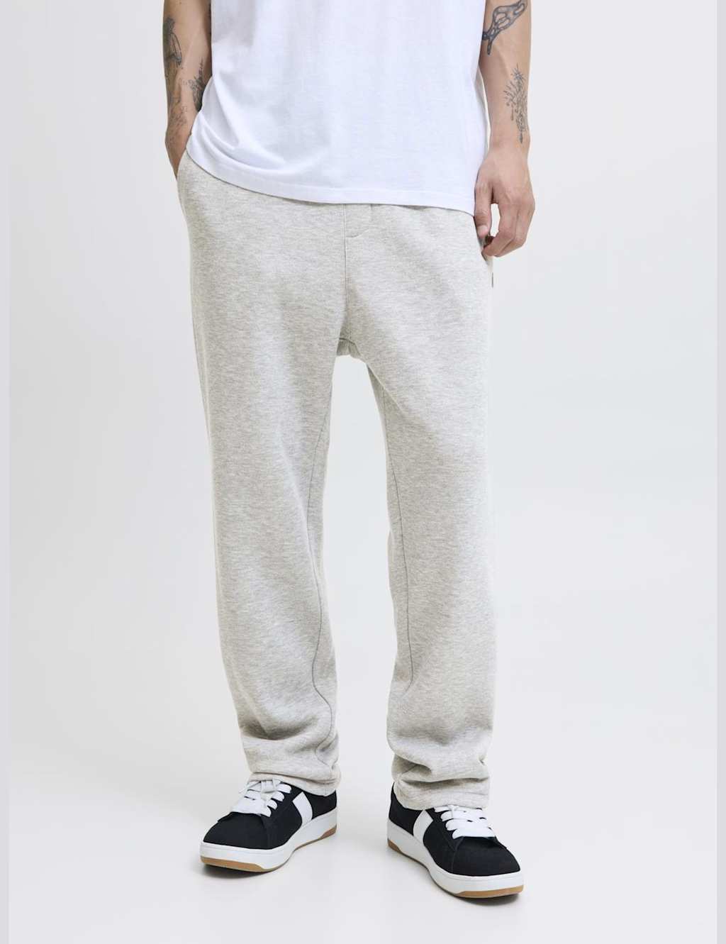 JACK & JONES Relaxed Fit Cotton Blend Joggers Grey