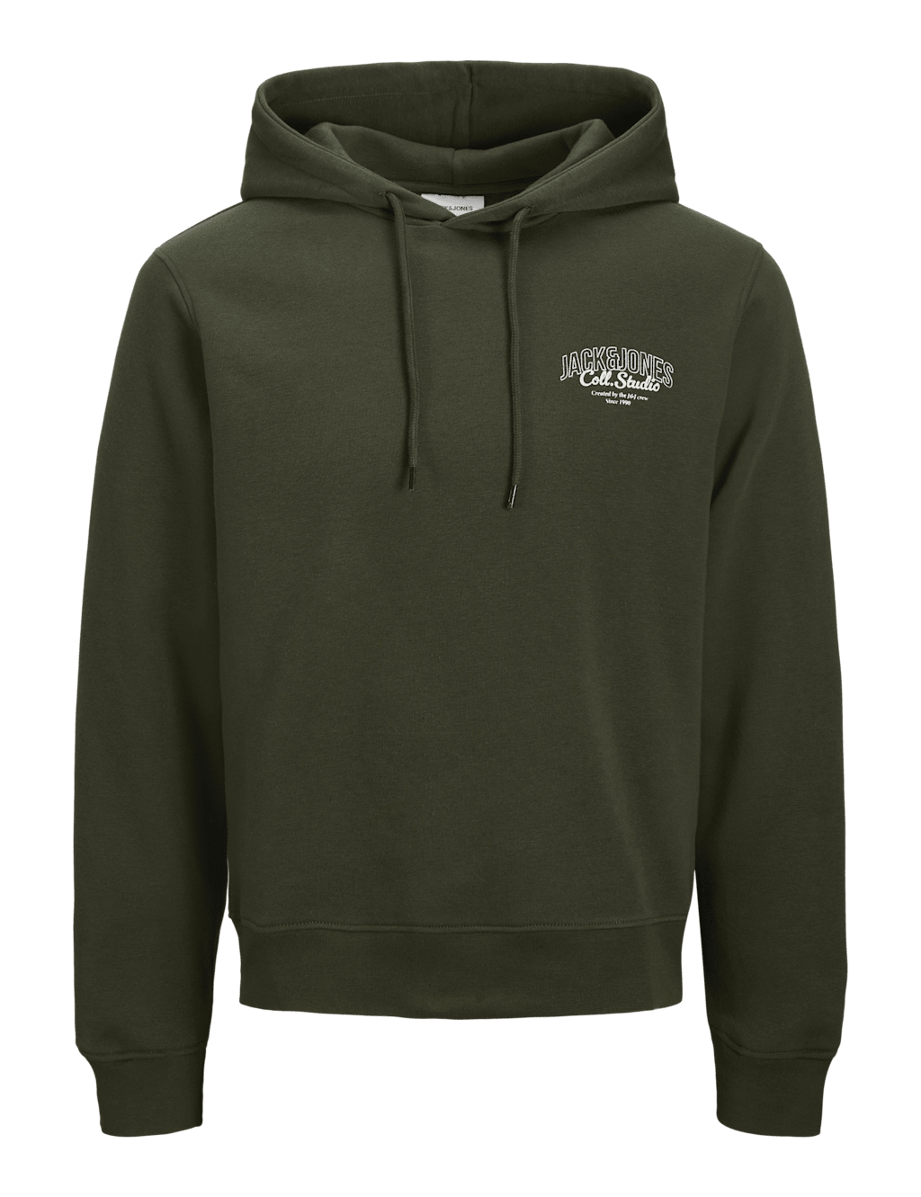 JACK & JONES Cotton Blend Hoodie Green