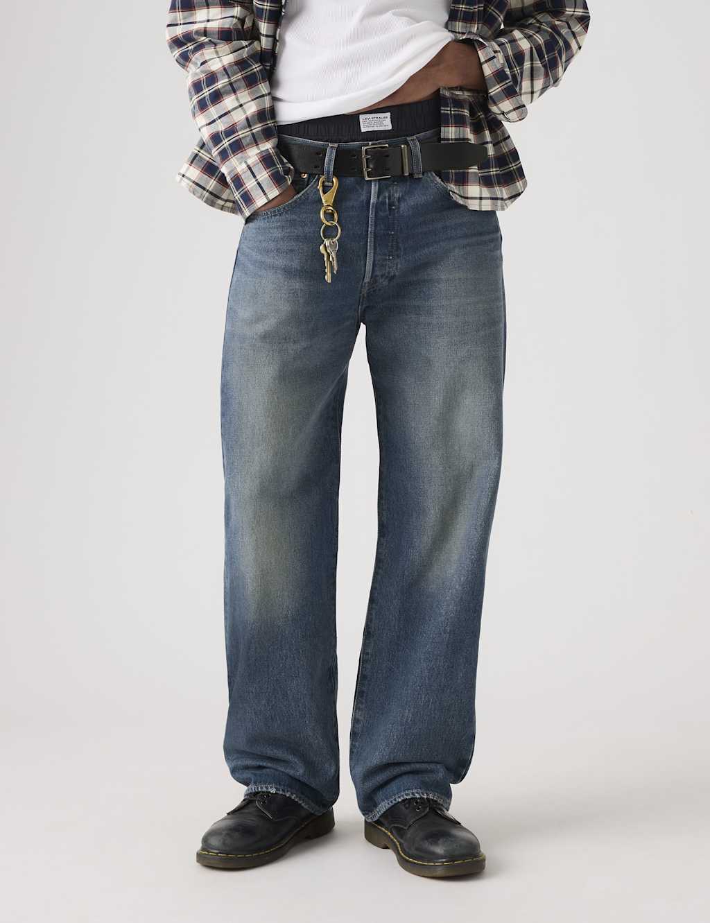 Levi's Men's 501 Loose 5 Pocket Jeans - 34/30in - Mid Blue - Available at M&S