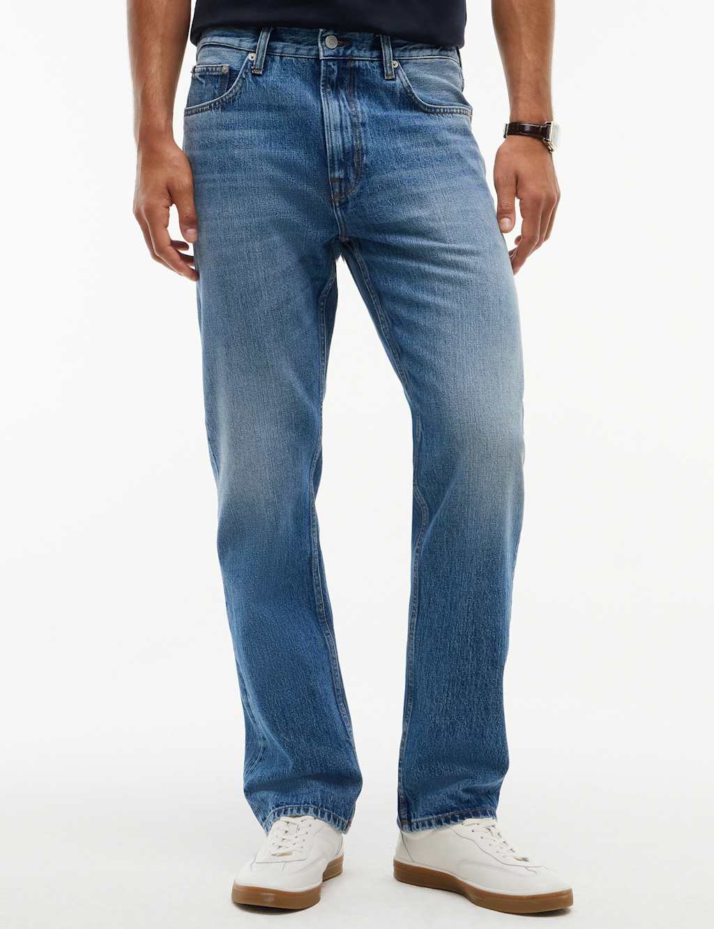 Tommy Hilfiger Men's Dover Regular Fit 5 Pocket Jeans - 34 - Light Blue - Available at M&S