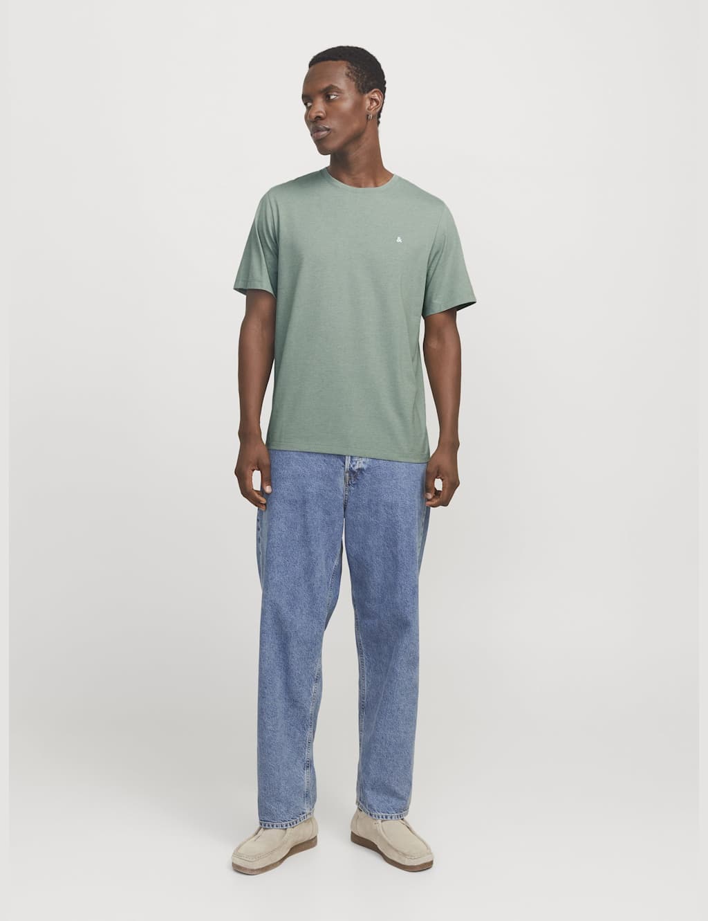 Pure Cotton Crew Neck T-Shirt