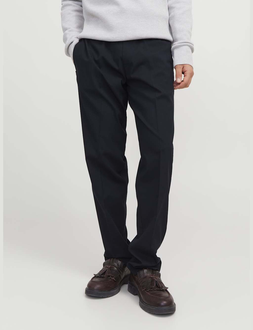 JACK & JONES Relaxed Fit Smart Joggers Navy