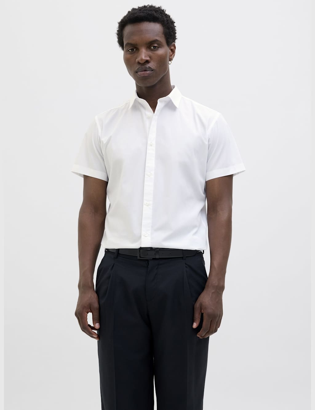 Cotton Blend Oxford Shirt