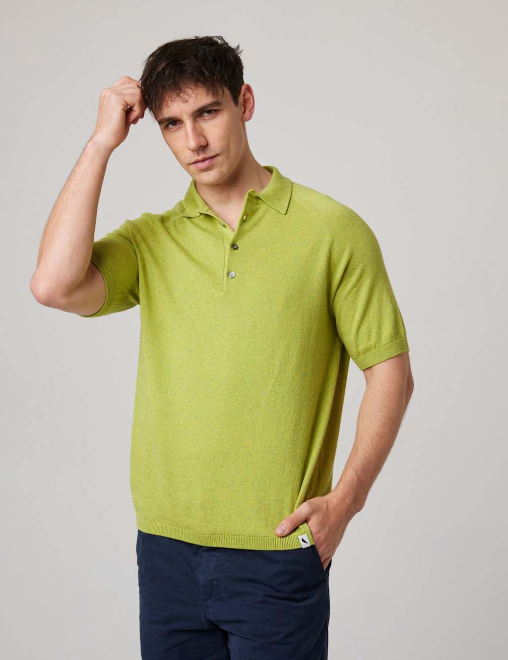 Peregrine Men's Pure Cotton Polo Shirt - M - Green - Available at M&S
