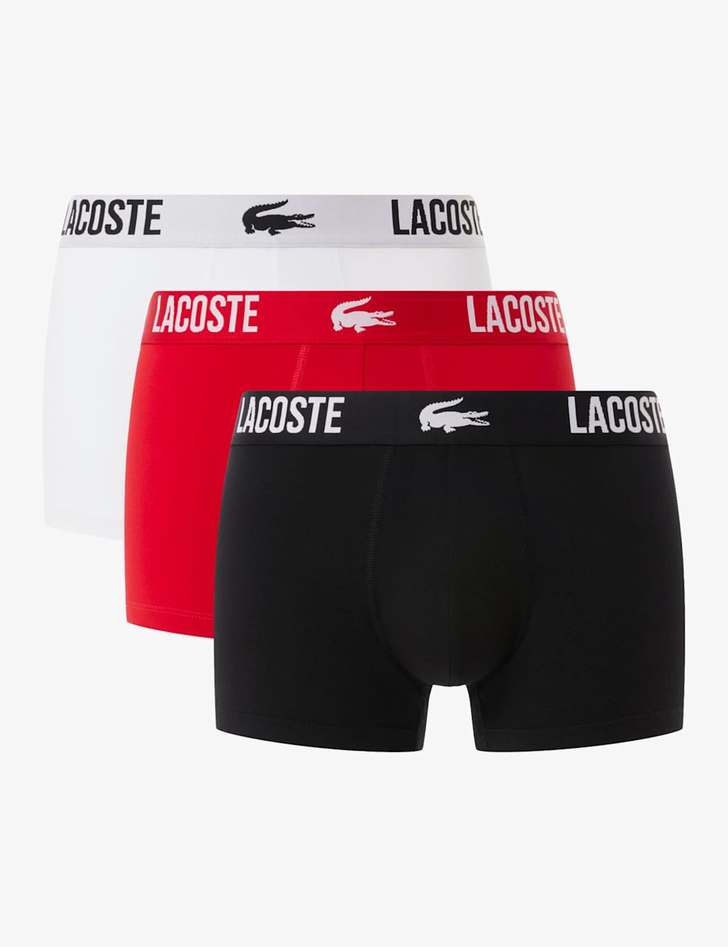 Lacoste 3pk Cotton Stretch Trunks Multi