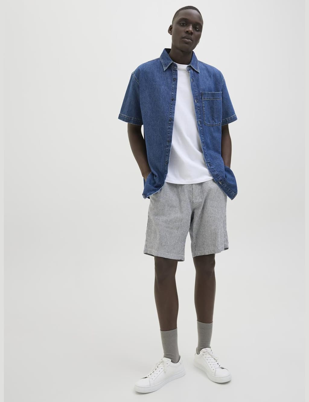 Slim Fit Linen Rich Chino Shorts