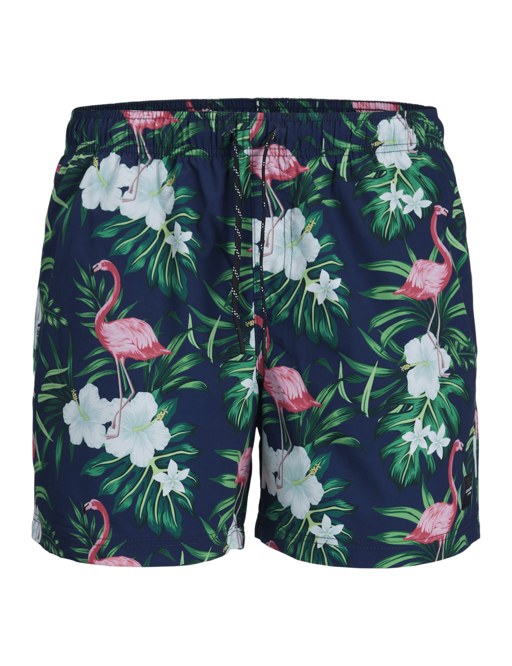 Floral and Flamingo Print Swim Shorts