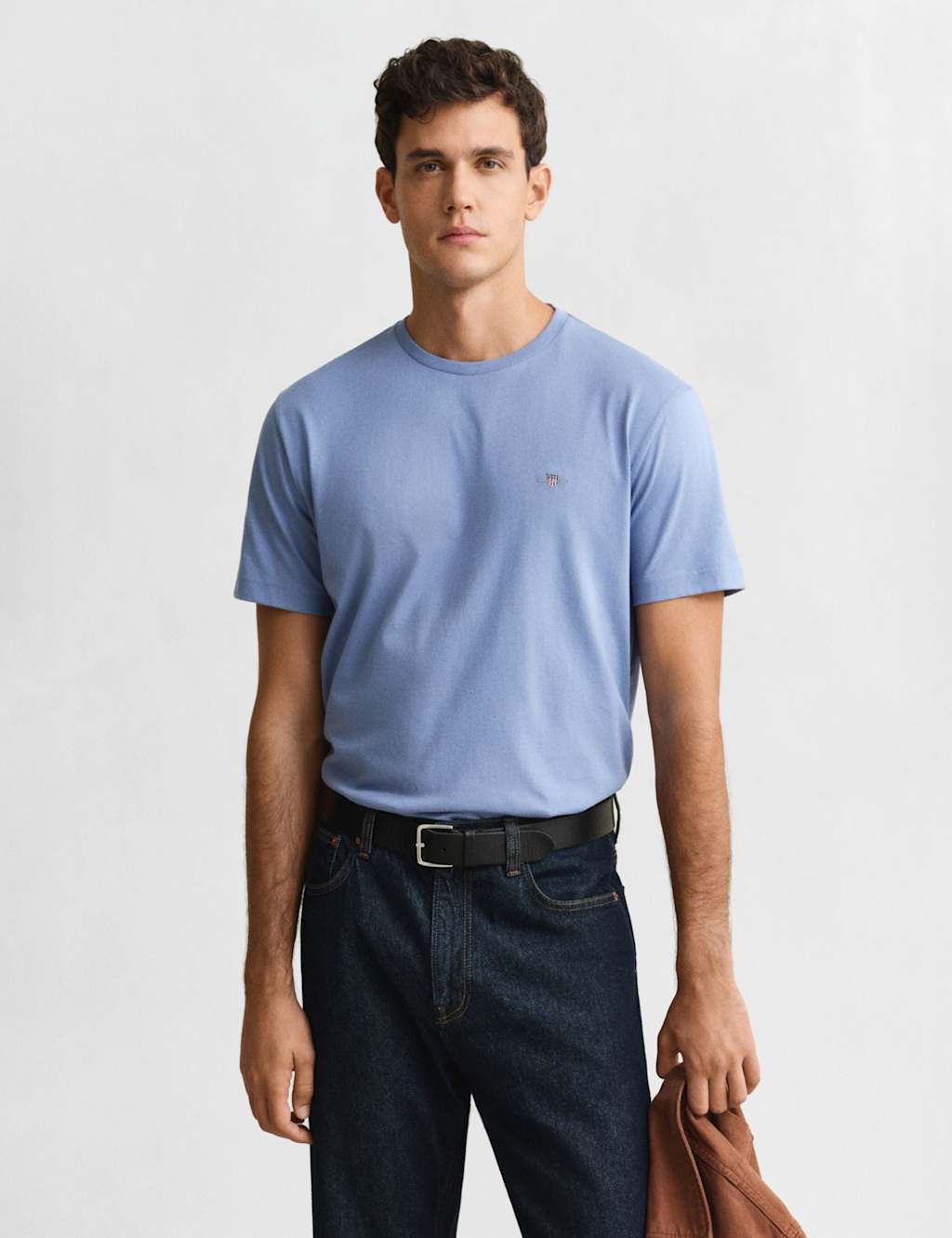 GANT Pure Cotton Logo T-Shirt Blue