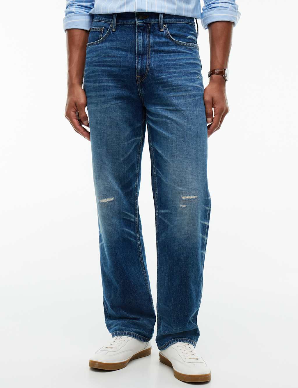 Tommy Hilfiger Men's River Relaxed Fit Regular Fit Jeans - 38 - Indigo - Available at M&S