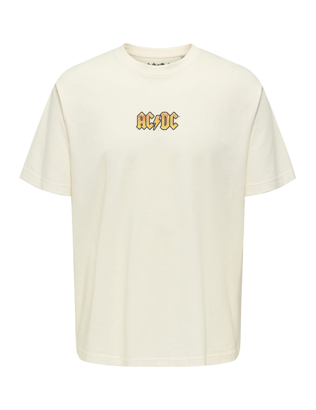 ONLY & SONS Pure Cotton Back Graphic Crew Neck T-Shirt White Mix