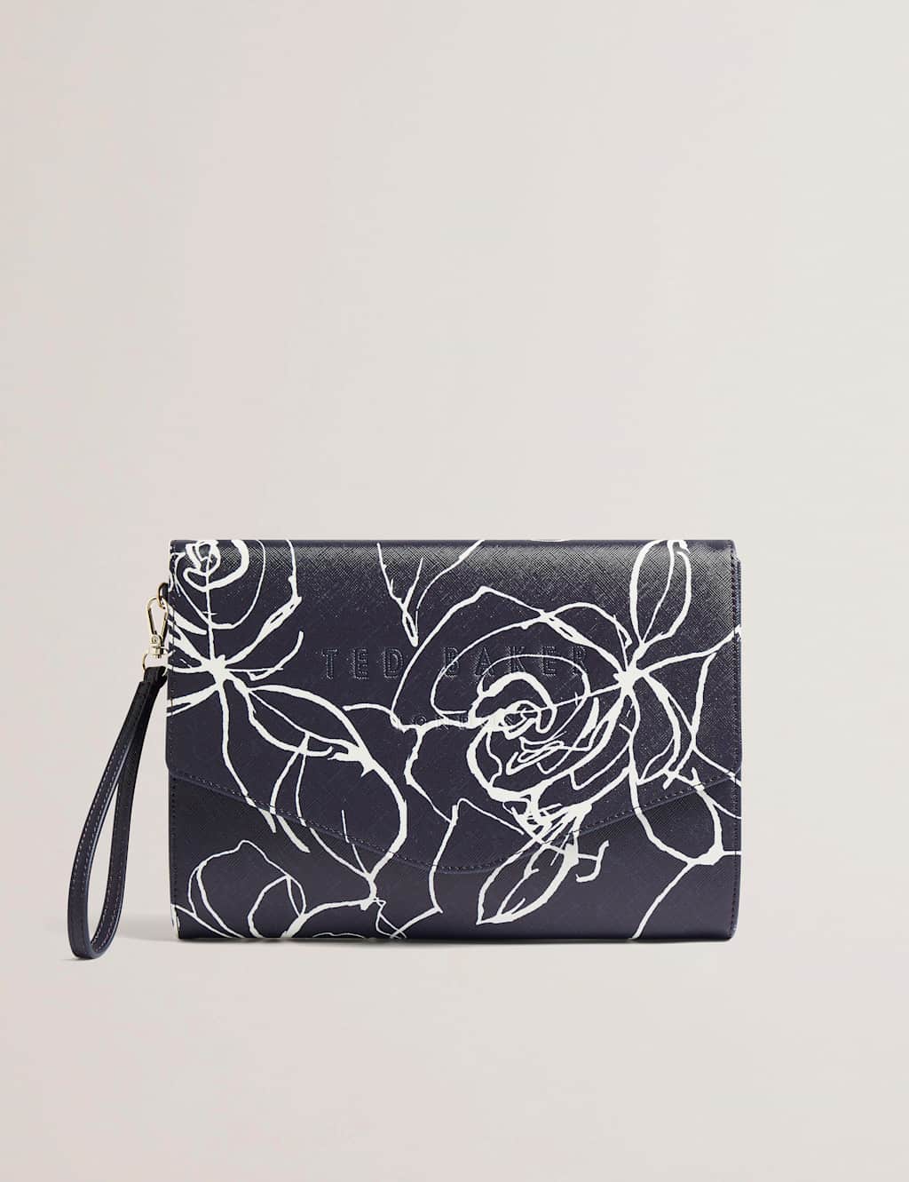 Floral Envelope Clutch Bag