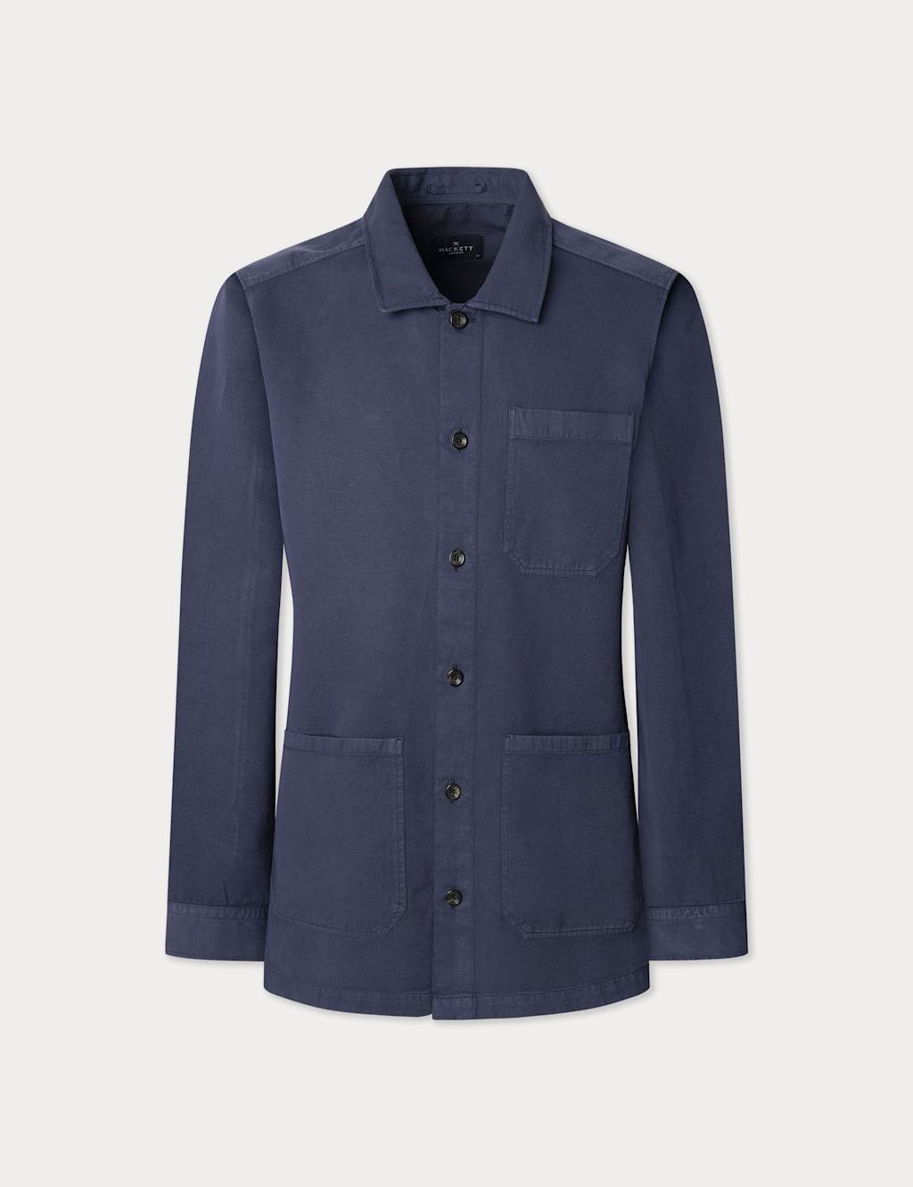 Linen Blend Utility Overshirt