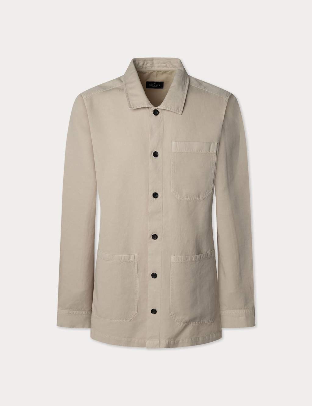 Linen Blend Utility Overshirt