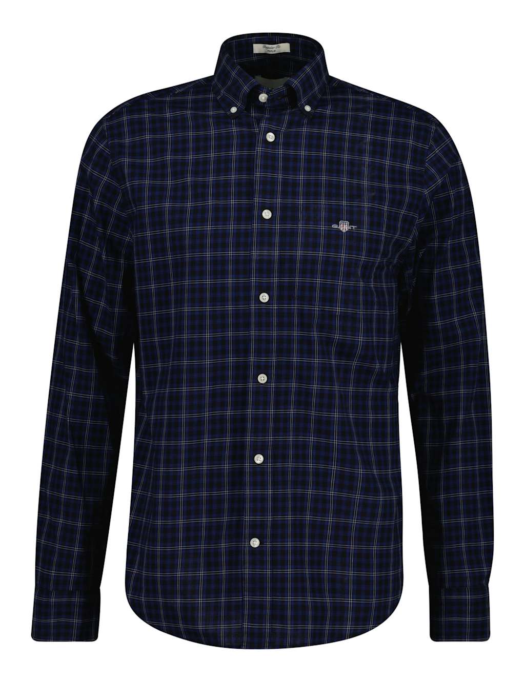 Gant Men's Regular Fit Pure Cotton Check Oxford Shirt - XL - Blue Mix - Available at M&S