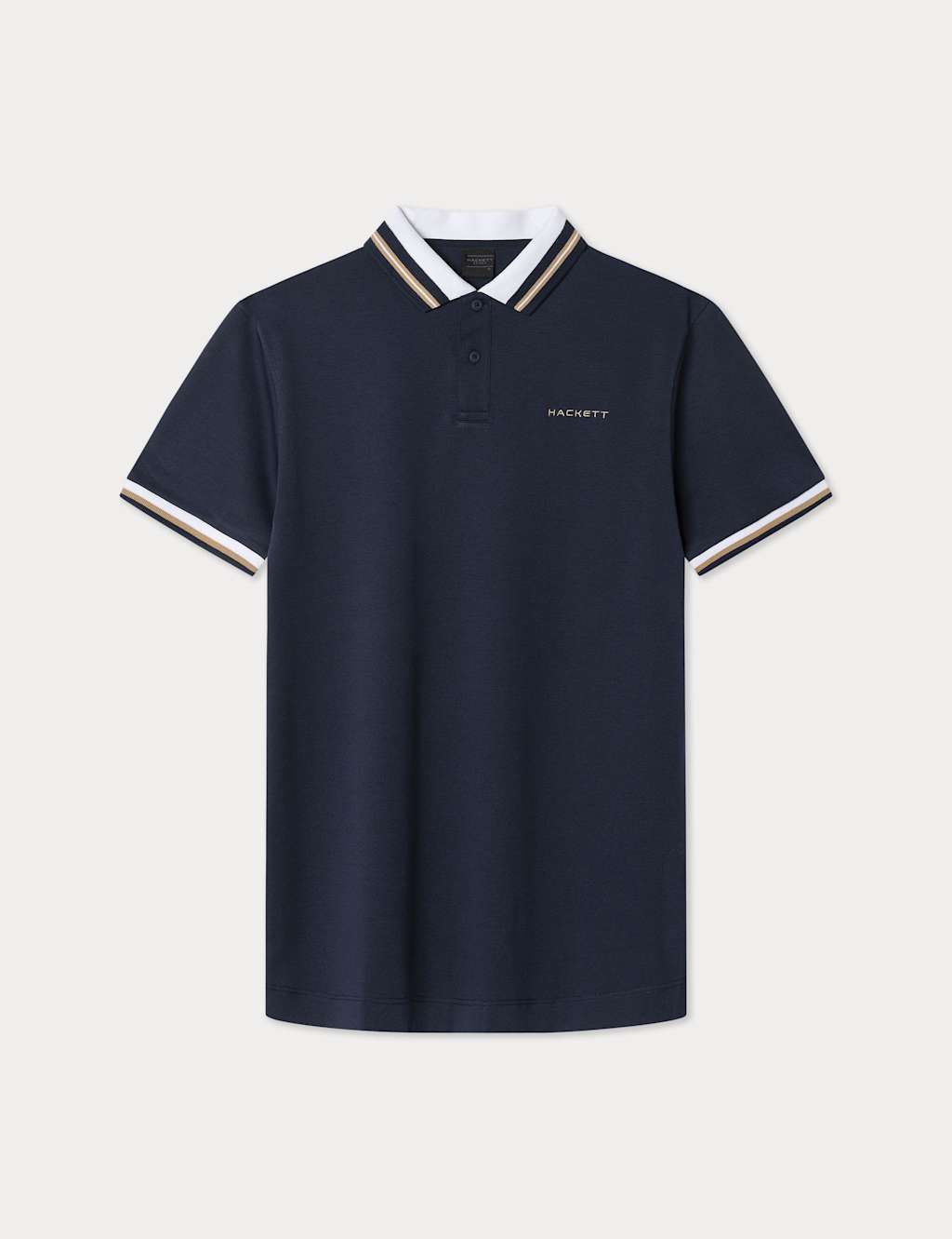 Pure Cotton Tipped Polo Shirt